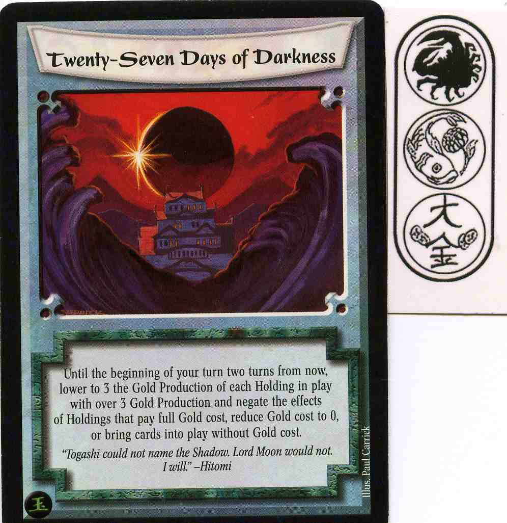 Twenty-Seven Days of Darkness