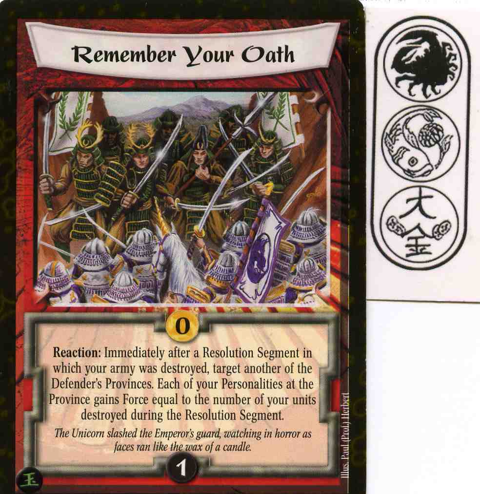 Remember Your Oath