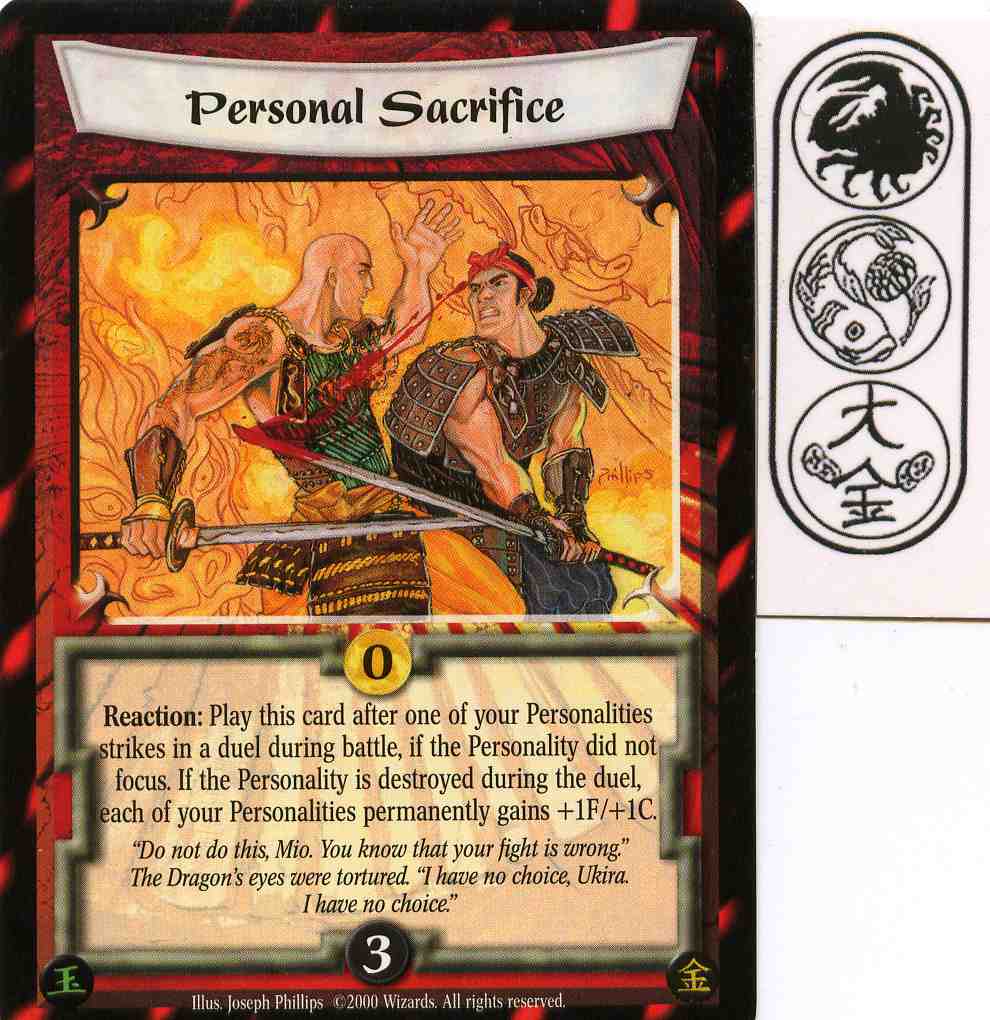 Personal Sacrifice