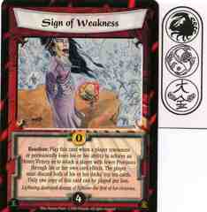 Sign of Weakness