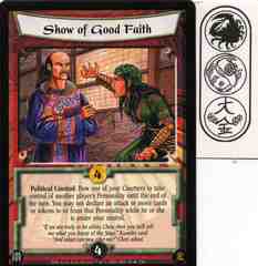 Show of Good Faith FOIL