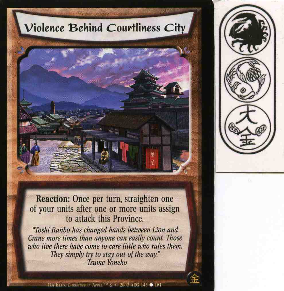 Violence Behind Courtliness City
