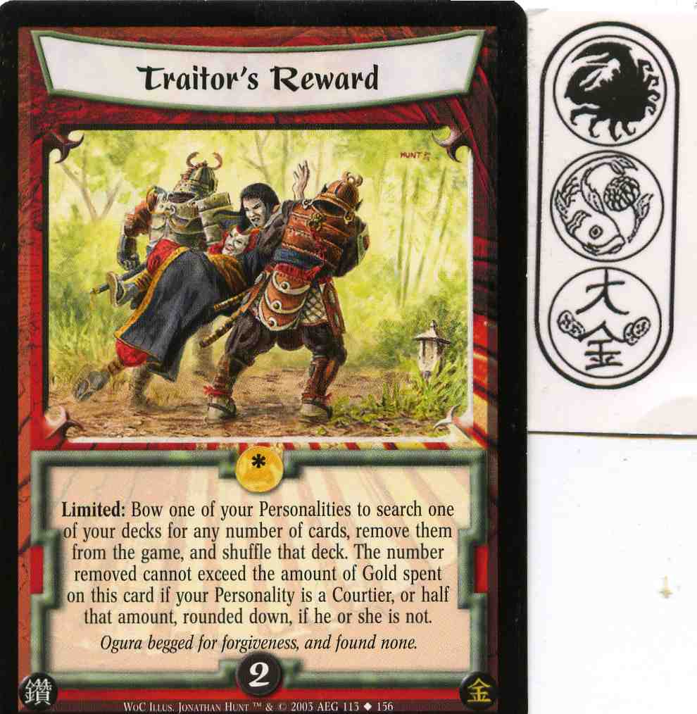 Traitors Reward