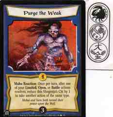 Purge the Weak