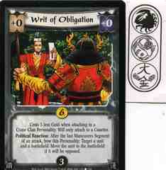 Writ of Obligation