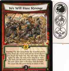 We Will Have Revenge