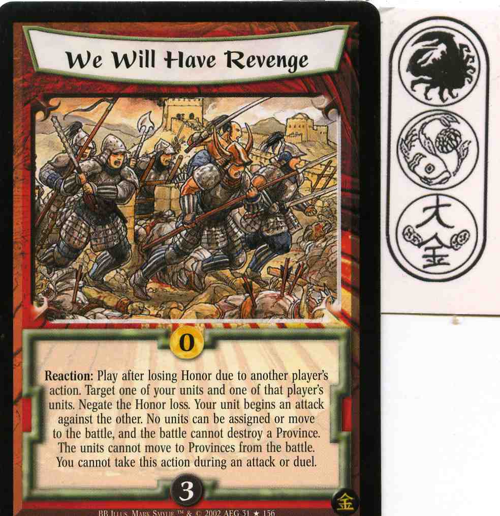 We Will Have Revenge FOIL