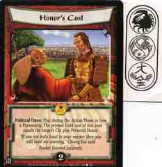 Honor's Cost