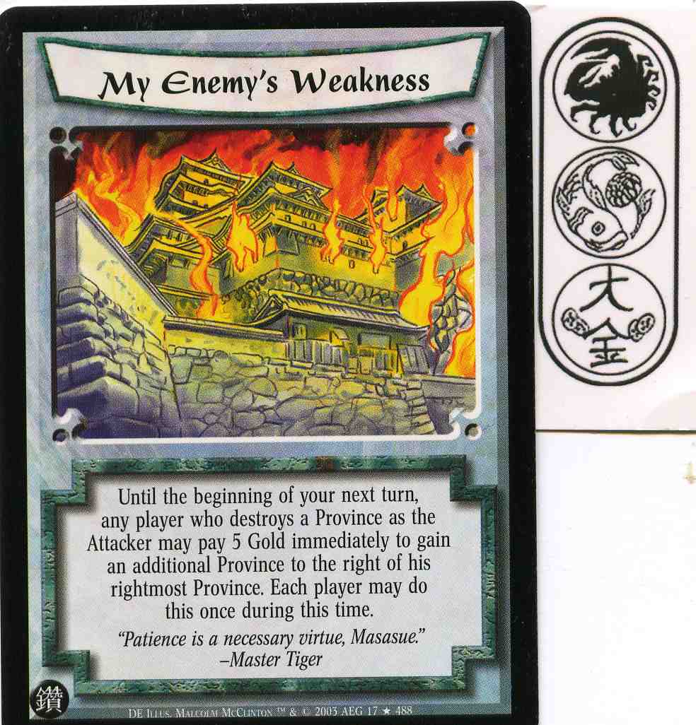 My Enemys Weakness