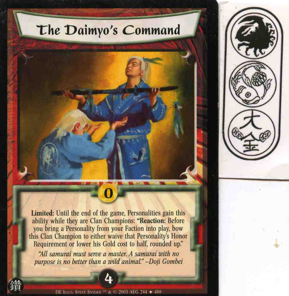 The Daimyos Command FOIL