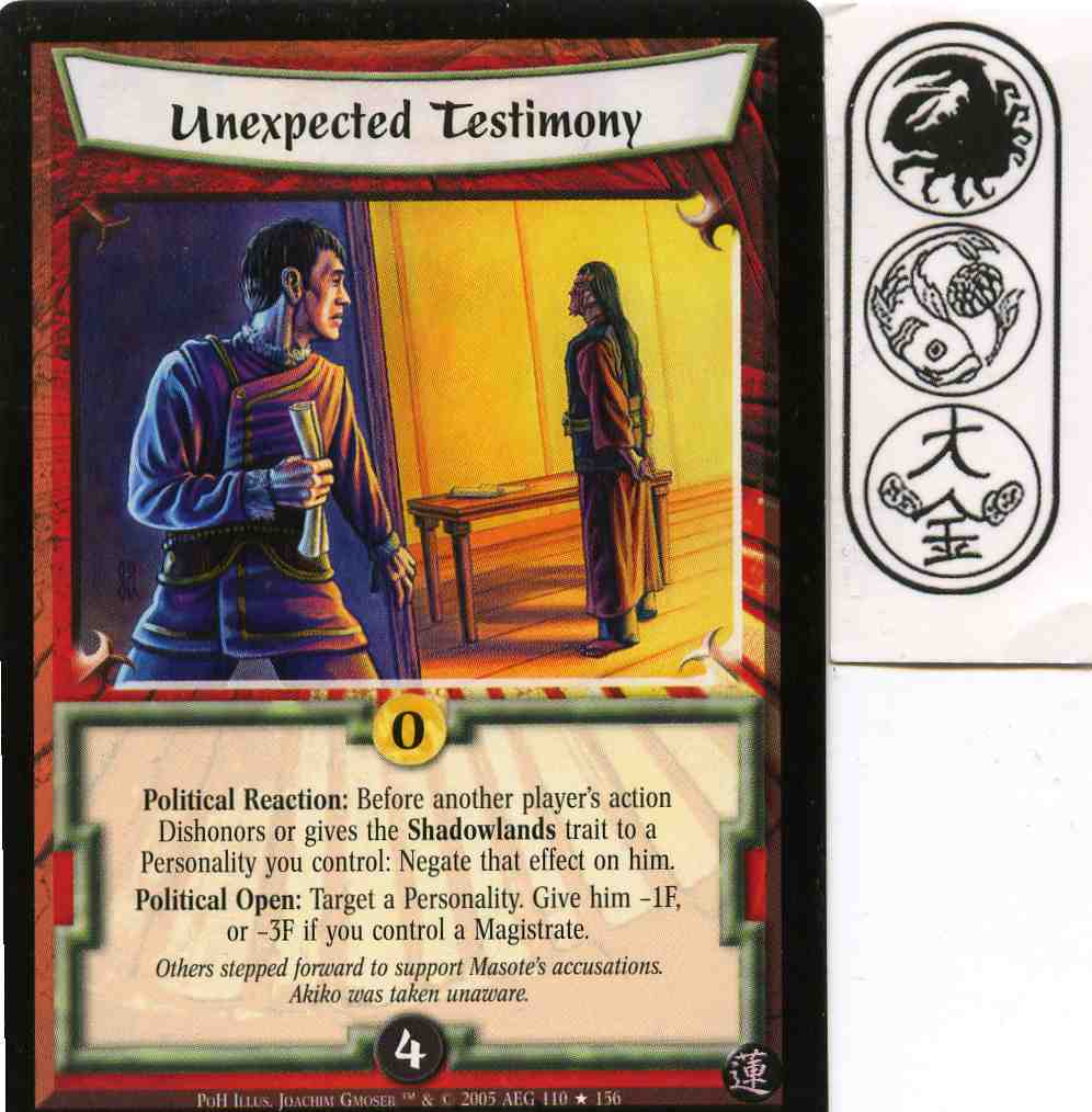 Unexpected Testimony FOIL