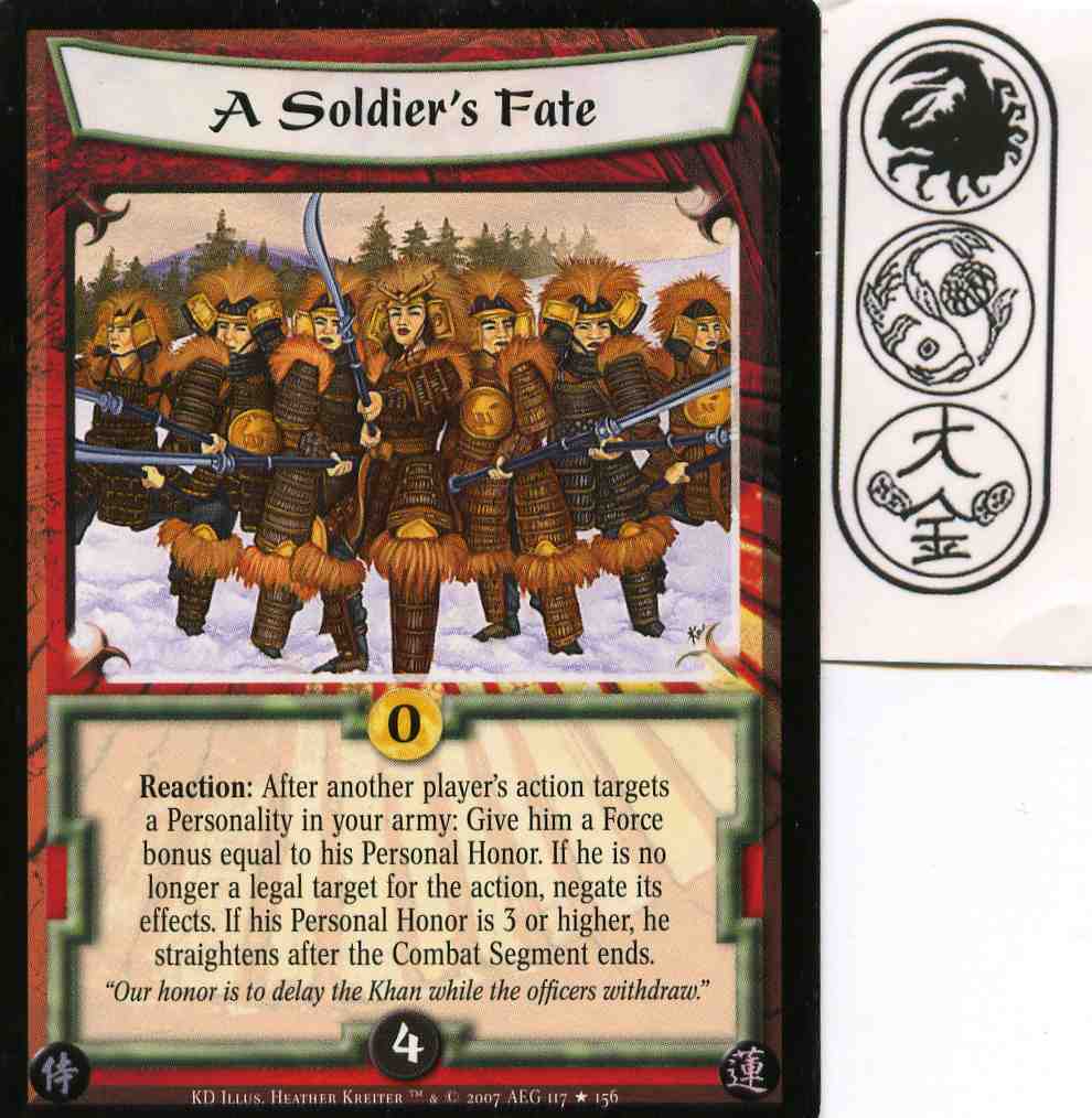 A Soldiers Fate FOIL