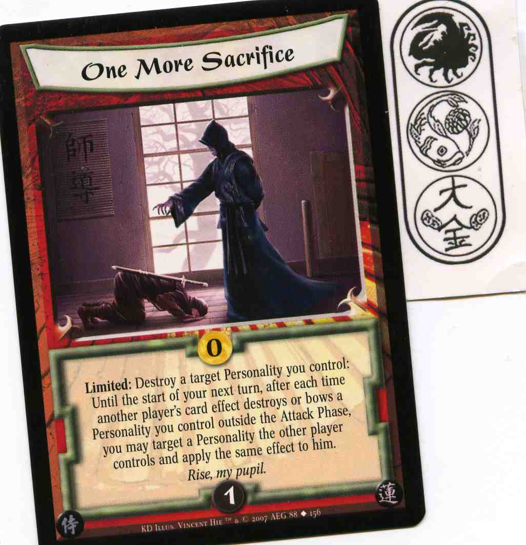 One More Sacrifice