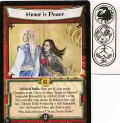 Honor is Power