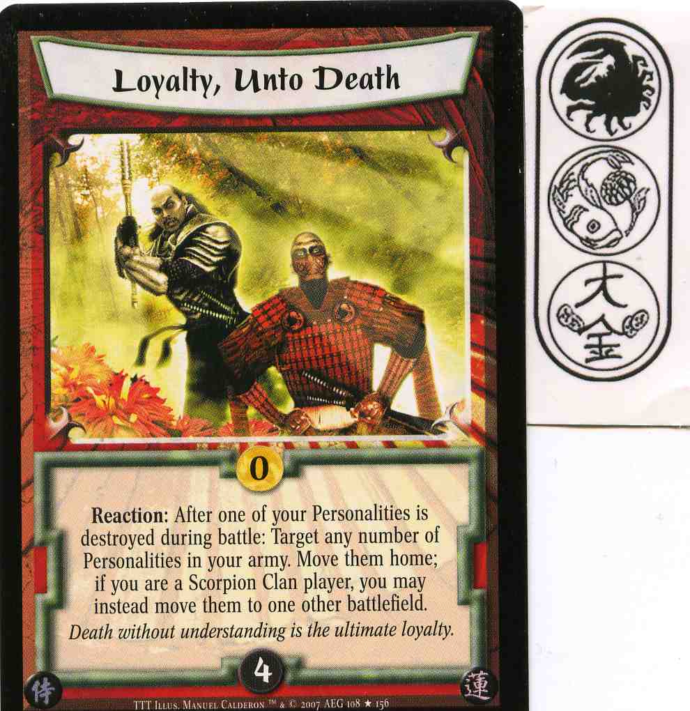 Loyalty, Unto Death