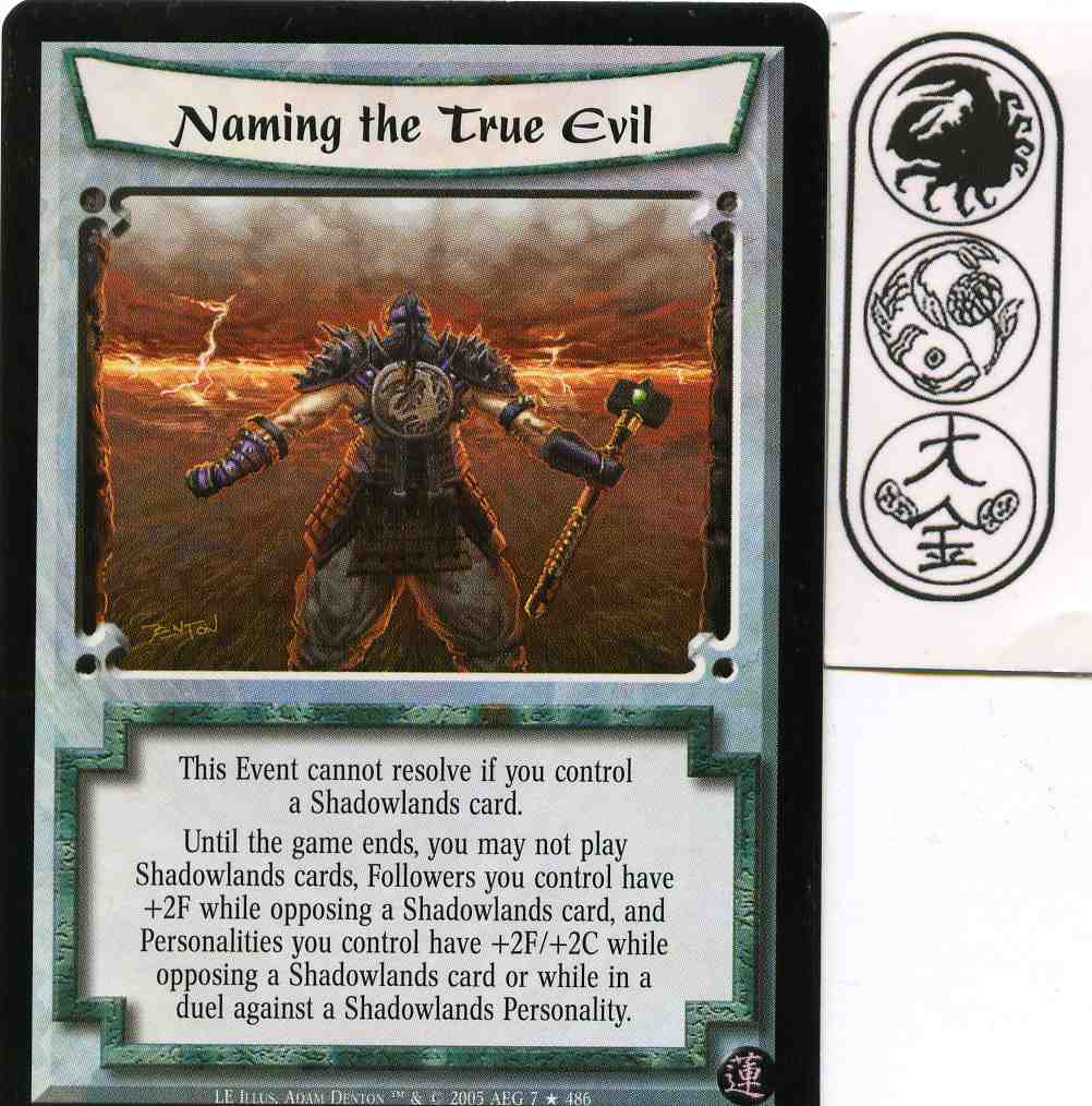 Naming the True Evil FOIL