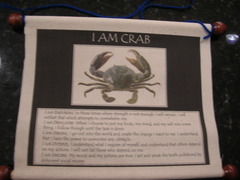 Crab Wall Scroll