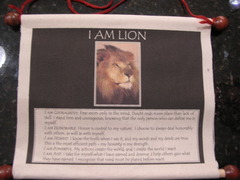 Lion Wall Scroll