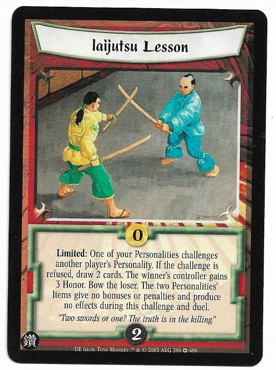 Iaijutsu Lesson