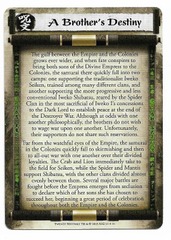 A Brother's Destiny - Story Card