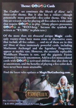 Rules Tips Card - WUBRG
