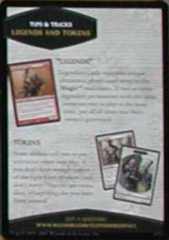 Rules Tips Card - Legends and Tokens