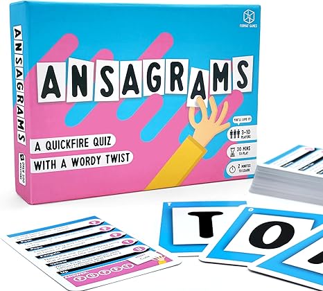 Ansagrams Party Game Travel Edition