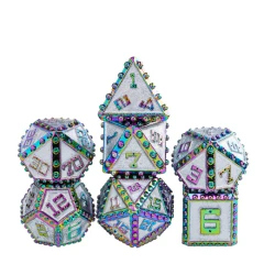 Enchanted Brigandine Armor RPG Metal Dice Set