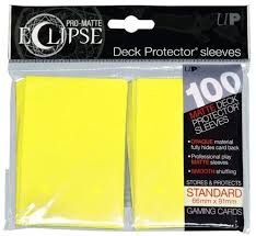 Ultra Pro - Pro Matte Eclipse: Deck Protector 100 Count Pack - Lemon Yellow