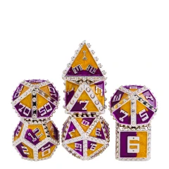 Knight's Brigandine Armor RPG Metal Dice Set