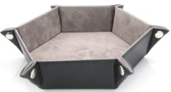 Folding Hex Dice Tray - Grey