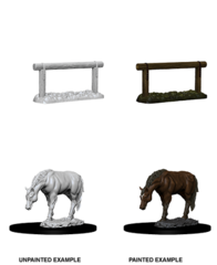 Horse & Hitch - Wizkids Unpainted Miniatures (73862)