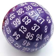 100 Sided Die - Purple D100