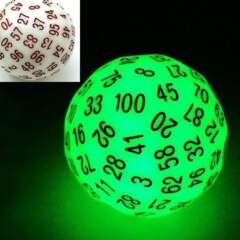 100 Sided Die - Glow Green D100