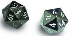 Ultra Pro - Heavy Metal Dice D20: Set Of 2 - Gunmetal