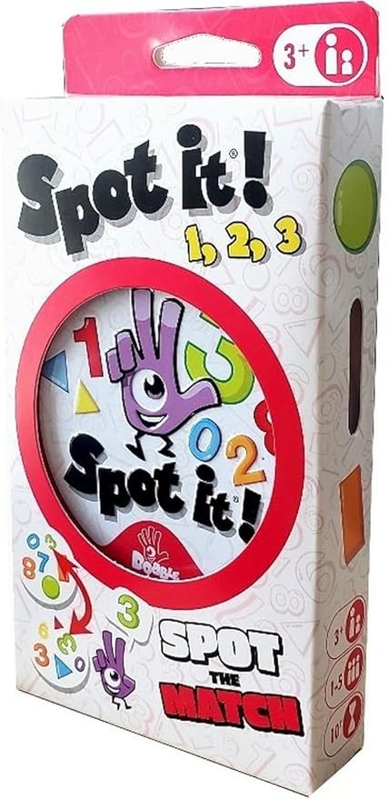 Spot It! 1,2,3 Matching Card Game