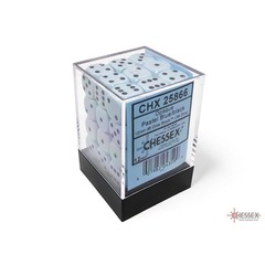 Chessex 12mm d6 Dice Set: Opaque - Pastel Blue/Black - 25866