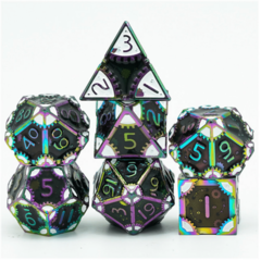 Foam Brain: SteamPunk Dark Lord - RPG Metal Dice Set