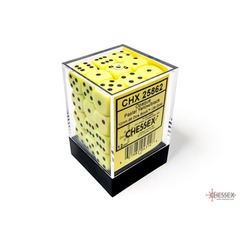 Chessex 12mm d6 Dice Set: Opaque - Pastel Yellow/Black - 25862