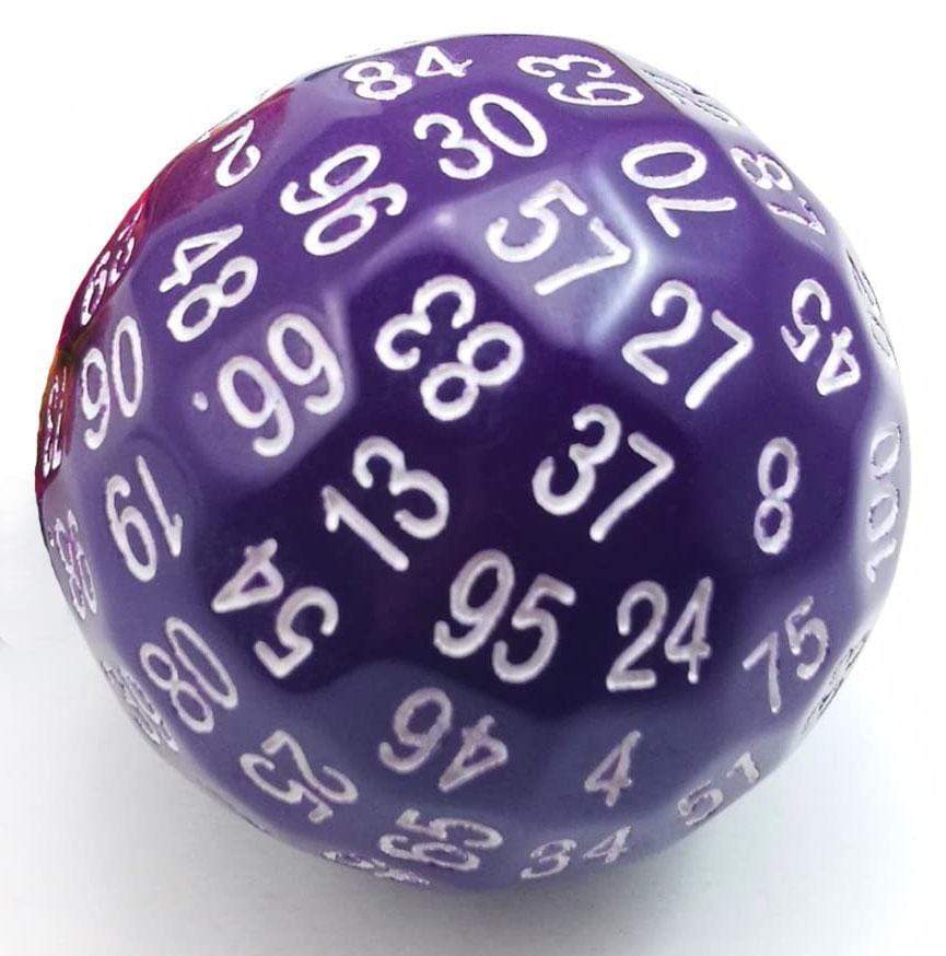 Foam Brain: 100 Sided Die - Purple D100
