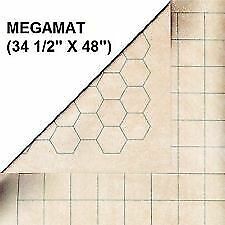 Double-sided Megamat with 1 inch squares/hexes (CHX 97246)