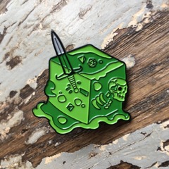 Gelatinous Cube Pin