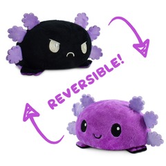 Reversible Axolotl Plushie - Purple/Black