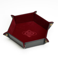 Folding Leather Dice Tray