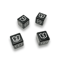 Magic Planeswalker Loyalty Dice Counter 1-6 - Black (4pcs)