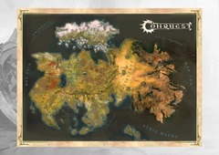 Cloth Map of Alektria: The First Continent of Ea