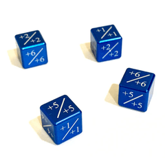 Magic Plus/Plus Dice Counter - Blue (4pcs)