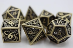 DRAGON ESSENCE: Bronze - HOLLOW METAL RPG DICE SET