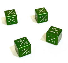 Magic Plus/Plus Dice Counter - Green (4pcs)