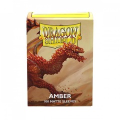 Dragon Shield - Amber - Matte Art Sleeves - Standard Size